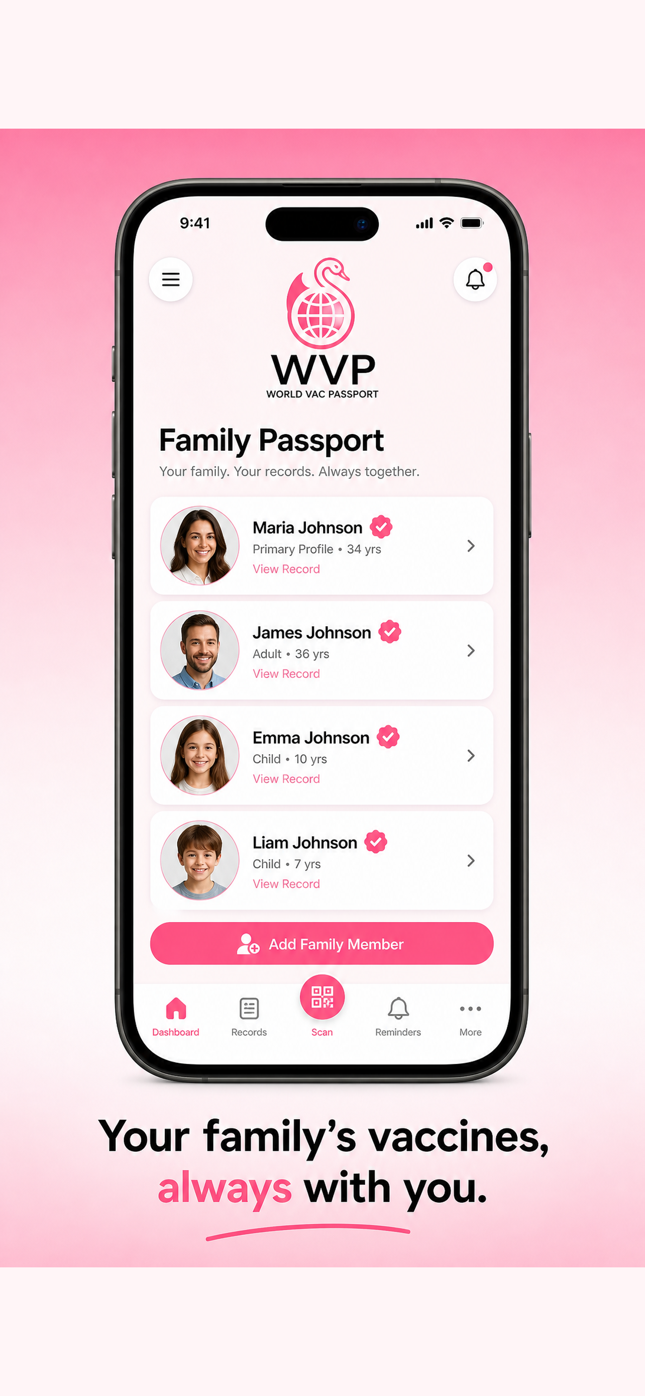 World Vac Passport preview: Your whole family in one passport